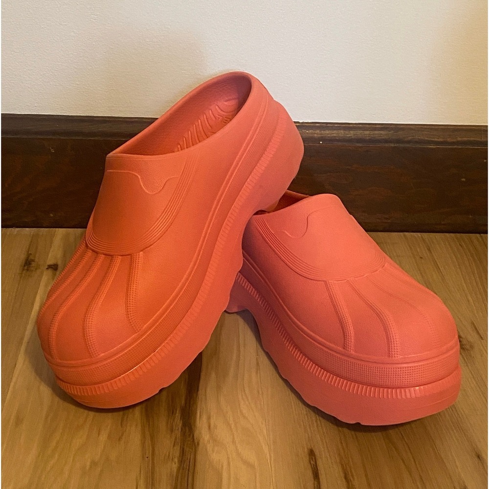 Sorel Caribou Clog Platform Waterproof Shoes Optimized Orange NL5009-655 W 9
